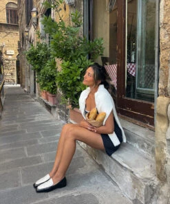 Dolce Vita BENY FLATS WHITE BLACK CRINKLE PATENT -Dolce Vita BRITTRAMJIT BENY WHITE BLACK 4