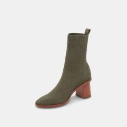 Dolce Vita ALAYA BOOTIES OLIVE KNIT -Dolce Vita DOLCEVITA BOOTS ALAYA OLIVEKNIT 08