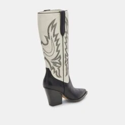 Dolce Vita BLANCH BOOTS BLACK WHITE LEATHER -Dolce Vita DOLCEVITA BOOTS BLANCH BLACKWHITELEATHER 03