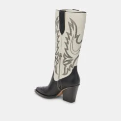Dolce Vita BLANCH BOOTS BLACK WHITE LEATHER -Dolce Vita DOLCEVITA BOOTS BLANCH BLACKWHITELEATHER 09