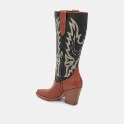 Dolce Vita BLANCH BOOTS BROWN BLACK LEATHER -Dolce Vita DOLCEVITA BOOTS BLANCH BROWNBLACKLEATHER 09