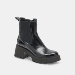 Dolce Vita HAWK H2O BOOTIES MIDNIGHT CRINKLE PATENT -Dolce Vita DOLCEVITA BOOTS HAWKH2O MIDNIGHTCRINKLEPATENTH2O 01