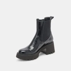 Dolce Vita HAWK H2O BOOTIES MIDNIGHT CRINKLE PATENT -Dolce Vita DOLCEVITA BOOTS HAWKH2O MIDNIGHTCRINKLEPATENTH2O 08