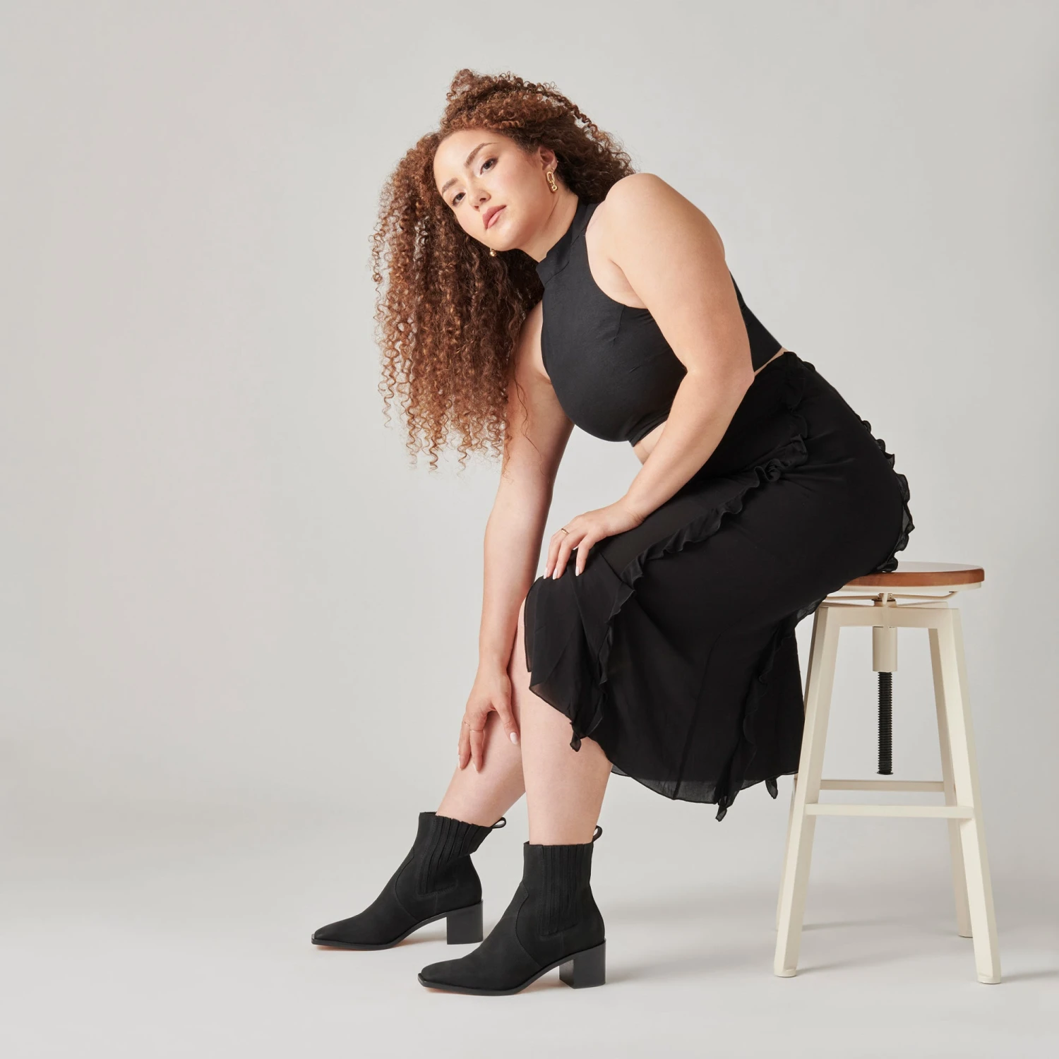 Dolce Vita IRNIE BOOTIES BLACK NUBUCK 6 Dolce Vita IRNIE BOOTIES BLACK NUBUCK - Image 4