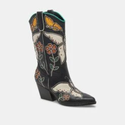 Dolce Vita LELOU BOOTS BLACK MULTI LEATHER -Dolce Vita DOLCEVITA BOOTS LELOU BLACKMULTILEATHER 01