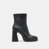 Dolce Vita LOCHLY BOOTS NOIR EMBOSSED LEATHER -Dolce Vita DOLCEVITA BOOTS LOCHLY NOIREMBOSSEDLEATHER 02 ab5db865 0cd3 4301 9d19 9f64eedaa3b3