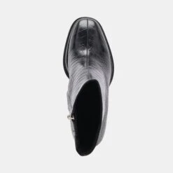 Dolce Vita LOCHLY BOOTS NOIR EMBOSSED LEATHER 15 Dolce Vita LOCHLY BOOTS NOIR EMBOSSED LEATHER -Dolce Vita DOLCEVITA BOOTS LOCHLY NOIREMBOSSEDLEATHER 06