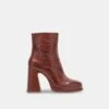 Dolce Vita LOCHLY BOOTS WALNUT EMBOSSED LEATHER 2 Dolce Vita LOCHLY BOOTS WALNUT EMBOSSED LEATHER -Dolce Vita DOLCEVITA BOOTS LOCHLY WALNUTEMBOSSEDLEATHER 02