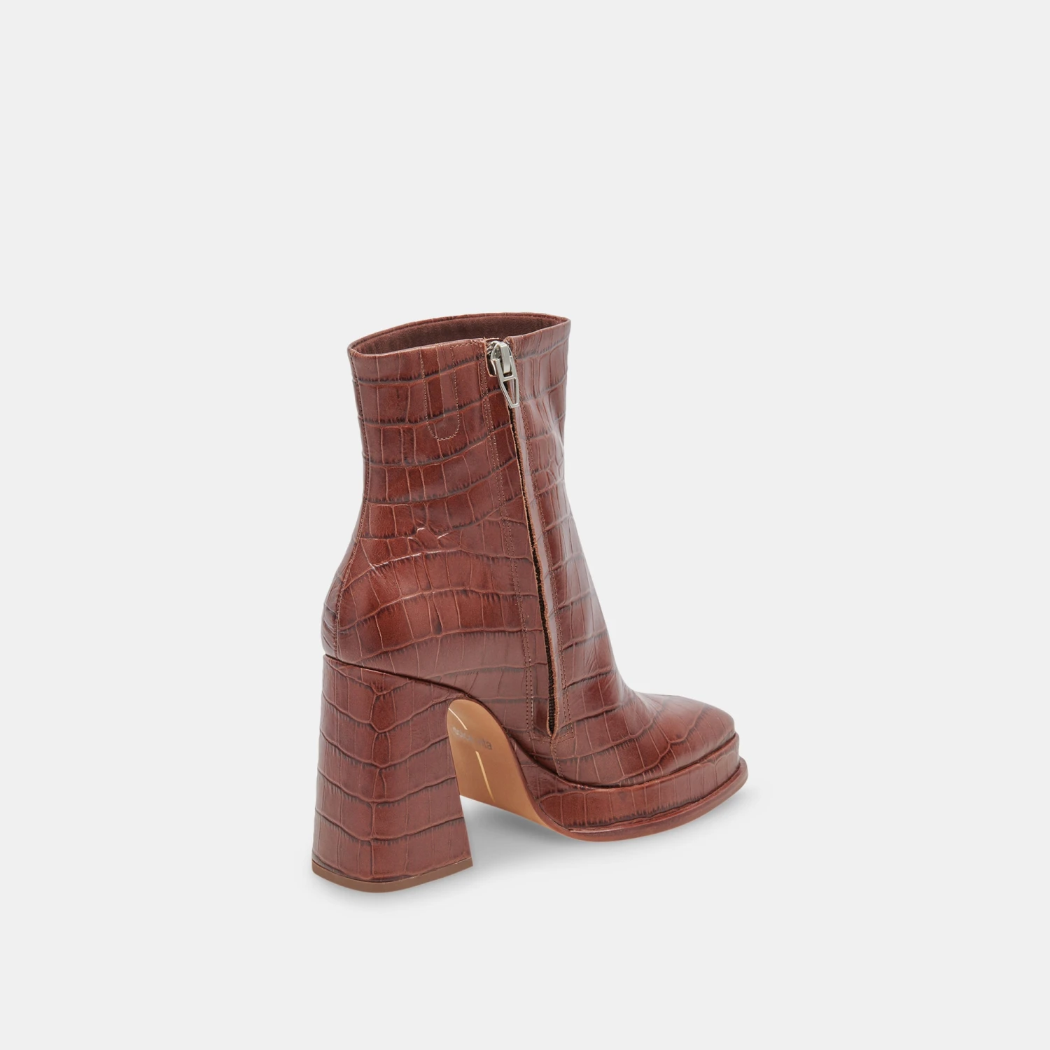 Dolce Vita LOCHLY BOOTS WALNUT EMBOSSED LEATHER 6 Dolce Vita LOCHLY BOOTS WALNUT EMBOSSED LEATHER - Image 4