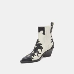 Dolce Vita RENIA BOOTS BLACK WHITE LEATHER -Dolce Vita DOLCEVITA BOOTS RENIA BLACKWHITELEATHER 09
