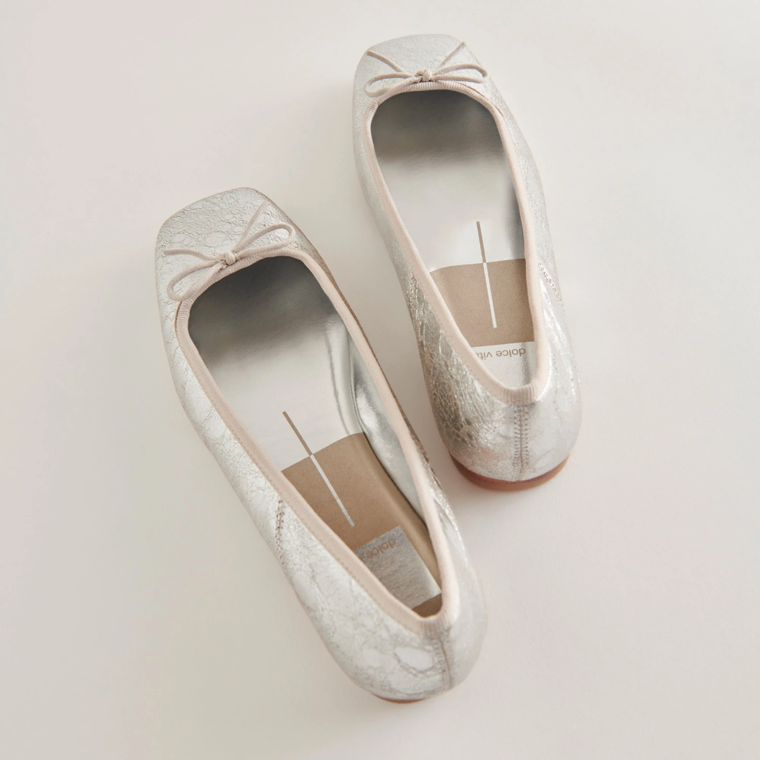Dolce Vita ANISA BALLET FLATS SILVER DISTRESSED LEATHER 9 Dolce Vita ANISA BALLET FLATS SILVER DISTRESSED LEATHER - Image 7