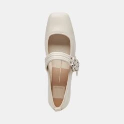 Dolce Vita ARORA BALLET FLATS IVORY CRINKLE PATENT -Dolce Vita DOLCEVITA FLATS ARORA IVORYCRINKLEPATENT 06