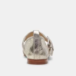 Dolce Vita ARORA BALLET FLATS PLATINUM DISTRESSED LEATHER -Dolce Vita DOLCEVITA FLATS ARORA PLATINUMDISTRESSEDLEATHER 05