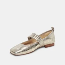 Dolce Vita ARORA BALLET FLATS PLATINUM DISTRESSED LEATHER -Dolce Vita DOLCEVITA FLATS ARORA PLATINUMDISTRESSEDLEATHER 08