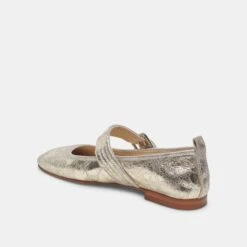 Dolce Vita ARORA BALLET FLATS PLATINUM DISTRESSED LEATHER -Dolce Vita DOLCEVITA FLATS ARORA PLATINUMDISTRESSEDLEATHER 09