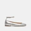 Dolce Vita ASHYA BALLET FLATS SILVER DISTRESSED LEATHER -Dolce Vita DOLCEVITA FLATS ASHYA SILVERDISTRESSEDLEATHER 02