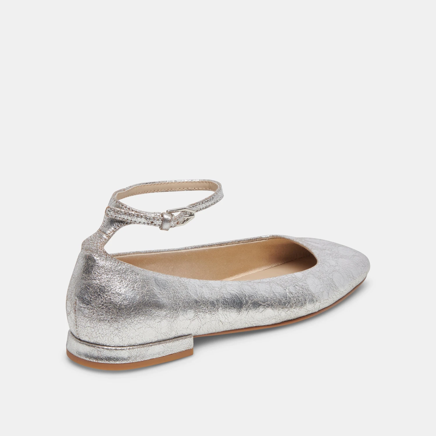 Dolce Vita ASHYA BALLET FLATS SILVER DISTRESSED LEATHER 7 Dolce Vita ASHYA BALLET FLATS SILVER DISTRESSED LEATHER - Image 5
