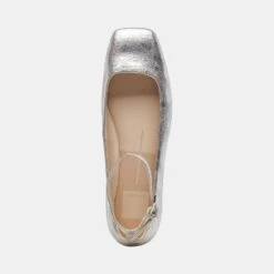 Dolce Vita ASHYA BALLET FLATS SILVER DISTRESSED LEATHER 24 Dolce Vita ASHYA BALLET FLATS SILVER DISTRESSED LEATHER -Dolce Vita DOLCEVITA FLATS ASHYA SILVERDISTRESSEDLEATHER 06