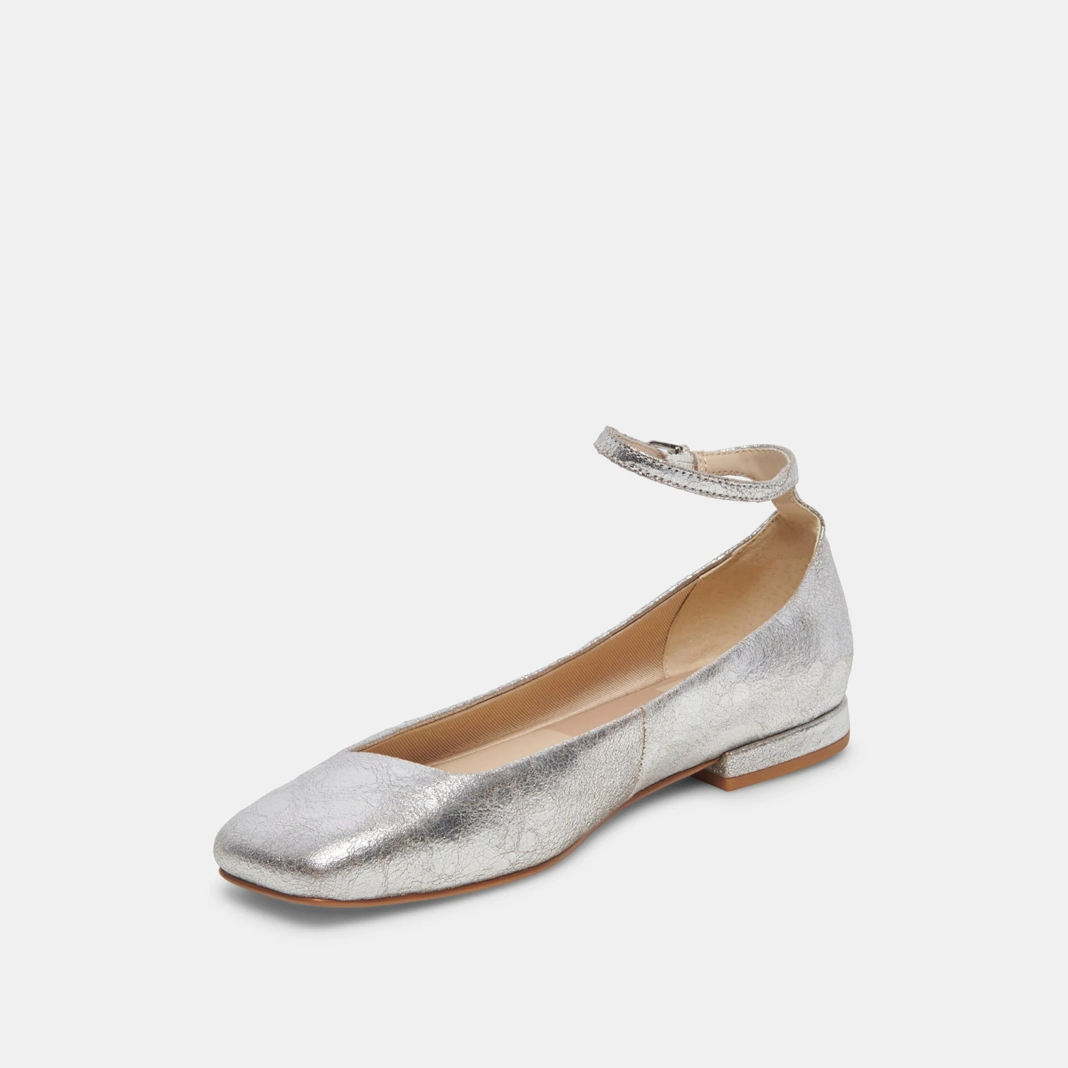 Dolce Vita ASHYA BALLET FLATS SILVER DISTRESSED LEATHER 8 Dolce Vita ASHYA BALLET FLATS SILVER DISTRESSED LEATHER - Image 6
