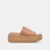 Dolce Vita CANAL SANDALS TAN LEATHER