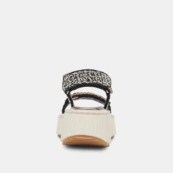 Dolce Vita DEBRA SANDALS BLACK WHITE NUBUCK 17 Dolce Vita DEBRA SANDALS BLACK WHITE NUBUCK -Dolce Vita DOLCEVITA FLATS DEBRA BLACK WHITENUBUCK 05
