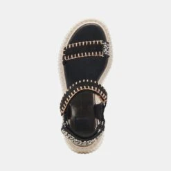 Dolce Vita DEBRA SANDALS BLACK WHITE NUBUCK 18 Dolce Vita DEBRA SANDALS BLACK WHITE NUBUCK -Dolce Vita DOLCEVITA FLATS DEBRA BLACK WHITENUBUCK 06