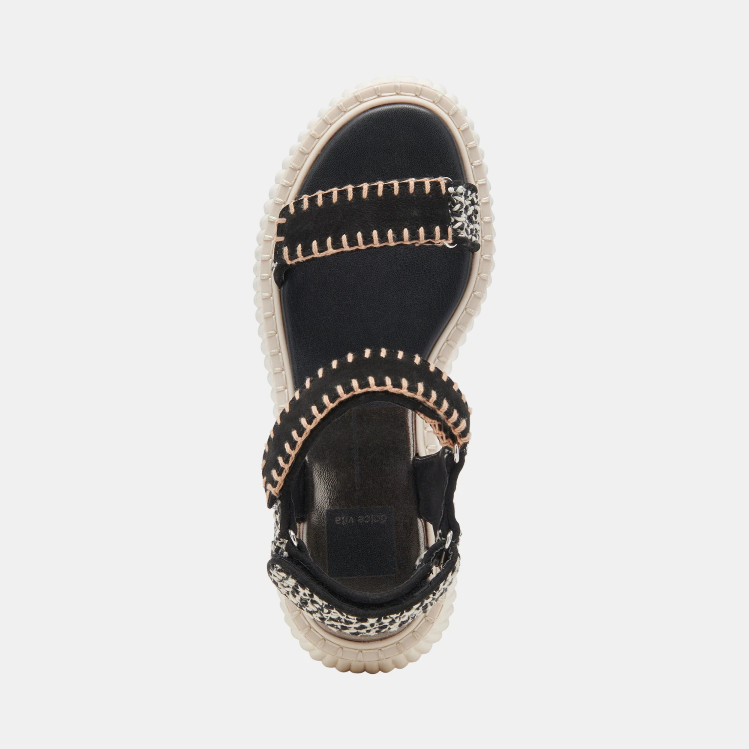 Dolce Vita DEBRA SANDALS BLACK WHITE NUBUCK 10 Dolce Vita DEBRA SANDALS BLACK WHITE NUBUCK - Image 8