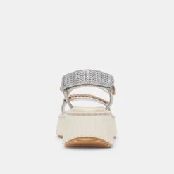 Dolce Vita DEBRA SANDALS SILVER DISTRESSED LEATHER -Dolce Vita DOLCEVITA FLATS DEBRA SILVERDISTRESSEDLEATHER 05