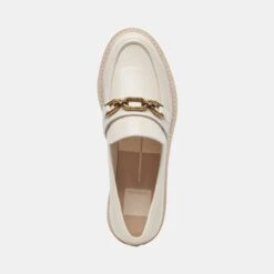 Dolce Vita HARLEN LOAFERS IVORY CRINKLE PATENT -Dolce Vita DOLCEVITA FLATS HARLEN IVORYCRINKLEPATENT 06