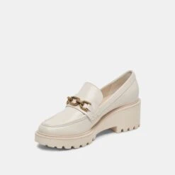 Dolce Vita HARLEN LOAFERS IVORY CRINKLE PATENT -Dolce Vita DOLCEVITA FLATS HARLEN IVORYCRINKLEPATENT 08