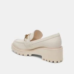 Dolce Vita HARLEN LOAFERS IVORY CRINKLE PATENT -Dolce Vita DOLCEVITA FLATS HARLEN IVORYCRINKLEPATENT 09