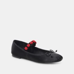 Dolce Vita LILLY BALLET FLATS BLACK MULTI SATIN -Dolce Vita DOLCEVITA FLATS LILLY BLACKMULTISATIN 01