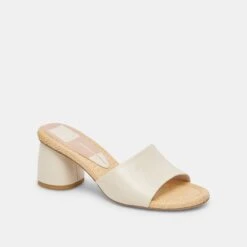 Dolce Vita MINNY HEELS IVORY LEATHER -Dolce Vita DOLCEVITA FLATS MINNY IVORYLEATHER 01