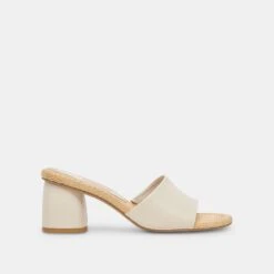 Dolce Vita MINNY HEELS IVORY LEATHER