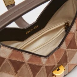 Dolce Vita CAMI CROSSBODY HICKORY PATCHWORK -Dolce Vita DOLCEVITA HANDBAGS CAMI HICKORY 2