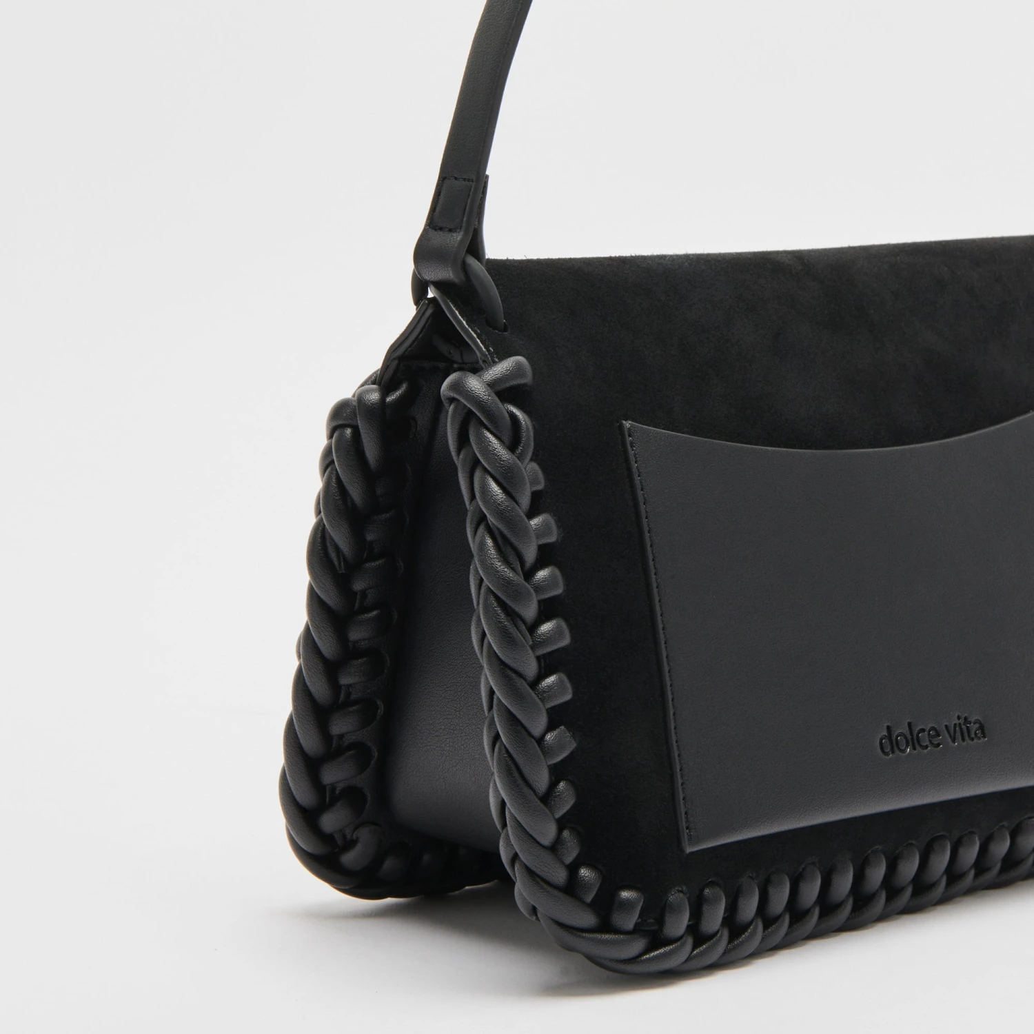 Dolce Vita HARPER SHOULDER BAG BLACK SUEDE 5 Dolce Vita HARPER SHOULDER BAG BLACK SUEDE - Image 3