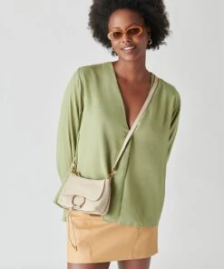 Dolce Vita JOLENE CROSSBODY SAND LEATHER -Dolce Vita DOLCEVITA HANDBAGS JOLENE SANDLEATHER 5