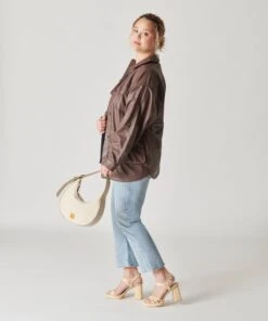 Dolce Vita LANEE SHOULDER BAG SAND ROYAL LEATHER -Dolce Vita DOLCEVITA HANDBAGS LANE SANDROYALCALF 5