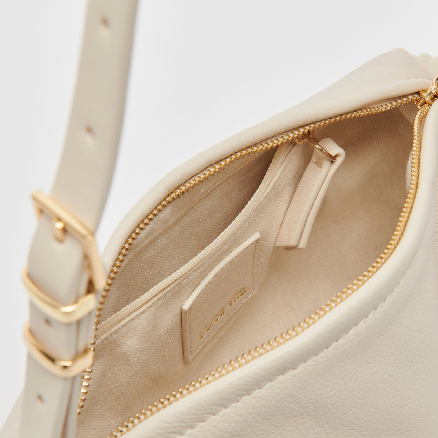 Dolce Vita LIVI SHOULDER BAG IVORY LEATHER 4 Dolce Vita LIVI SHOULDER BAG IVORY LEATHER - Image 2