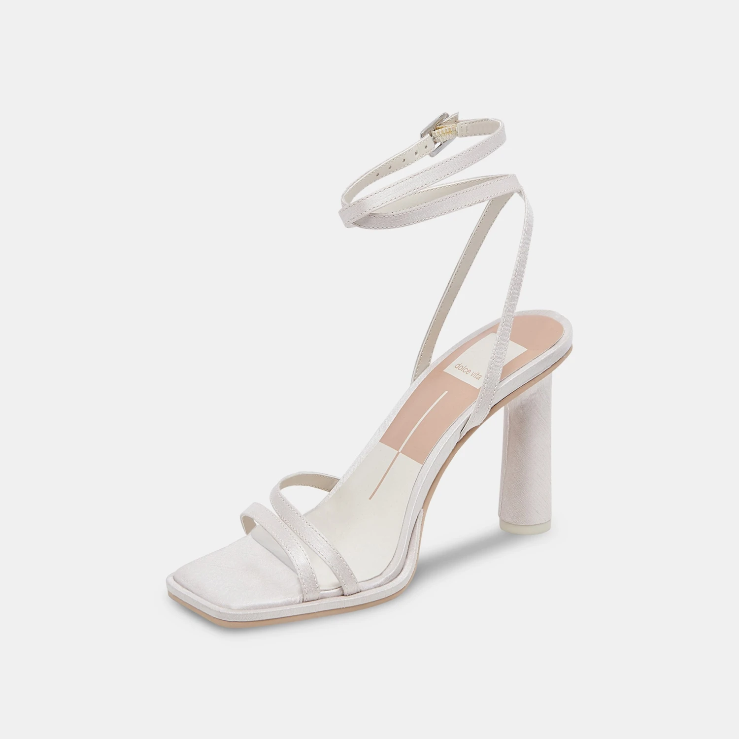 Dolce Vita DISERE HEELS OFF WHITE SATIN 8 Dolce Vita DISERE HEELS OFF WHITE SATIN - Image 6