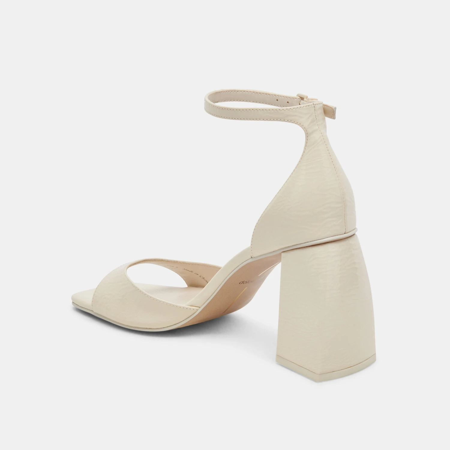 Dolce Vita JANEY HEELS IVORY CRINKLE PATENT 7 Dolce Vita JANEY HEELS IVORY CRINKLE PATENT - Image 5
