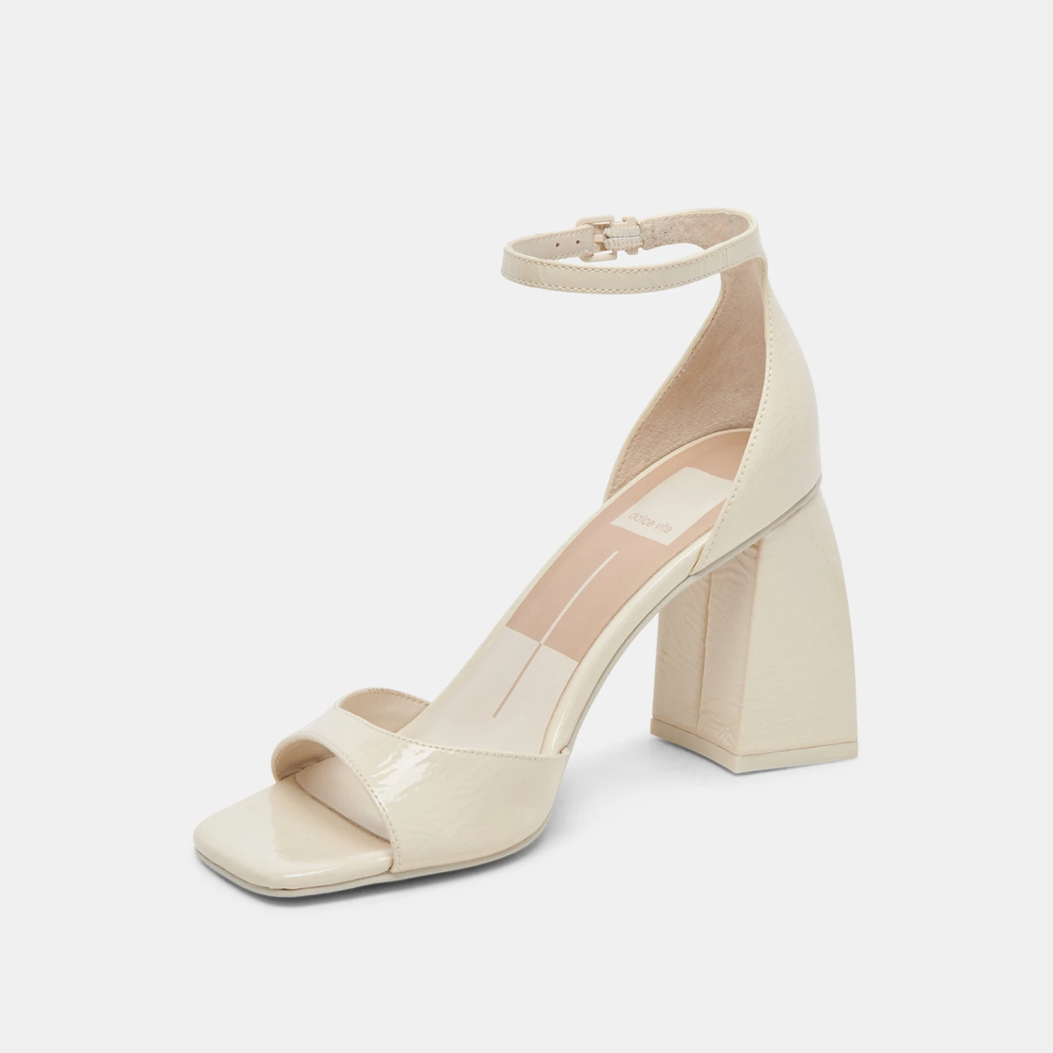 Dolce Vita JANEY HEELS IVORY CRINKLE PATENT 6 Dolce Vita JANEY HEELS IVORY CRINKLE PATENT - Image 4
