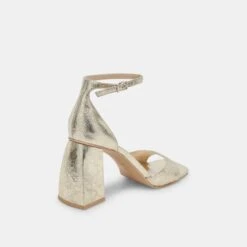 Dolce Vita JANEY HEELS PLATINUM DISTRESSED LEATHER -Dolce Vita DOLCEVITA HEELS JANEY PLATINUMDISTRESSEDLEATHER 03