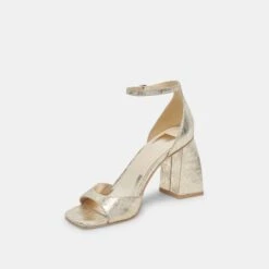 Dolce Vita JANEY HEELS PLATINUM DISTRESSED LEATHER -Dolce Vita DOLCEVITA HEELS JANEY PLATINUMDISTRESSEDLEATHER 08
