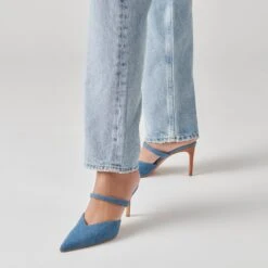 Dolce Vita KANIKA HEELS BLUE DENIM -Dolce Vita DOLCEVITA HEELS KANIKA BLUEDENIM ONFOOT 1