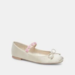 Dolce Vita LILLY BALLET FLATS IVORY MULTI SATIN -Dolce Vita DOLCEVITA HEELS LILLY IVORYMULTISATIN 01