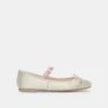 Dolce Vita LILLY BALLET FLATS IVORY MULTI SATIN -Dolce Vita DOLCEVITA HEELS LILLY IVORYMULTISATIN 02