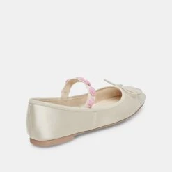 Dolce Vita LILLY BALLET FLATS IVORY MULTI SATIN -Dolce Vita DOLCEVITA HEELS LILLY IVORYMULTISATIN 03