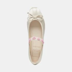 Dolce Vita LILLY BALLET FLATS IVORY MULTI SATIN -Dolce Vita DOLCEVITA HEELS LILLY IVORYMULTISATIN 06