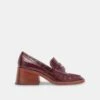 Dolce Vita TALIE LOAFERS CABERNET EMBOSSED LEATHER -Dolce Vita DOLCEVITA HEELS TALIE CABERNETEMBOSSEDLEATHER 02 f402f284 ab79 426d b086 2a1e3b584565